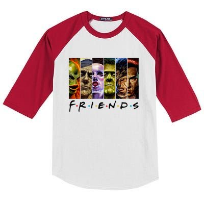 Halloween Horror Movies Characters Classic Killer Blood Horror Movie Gifts Kids Colorblock Raglan Jersey