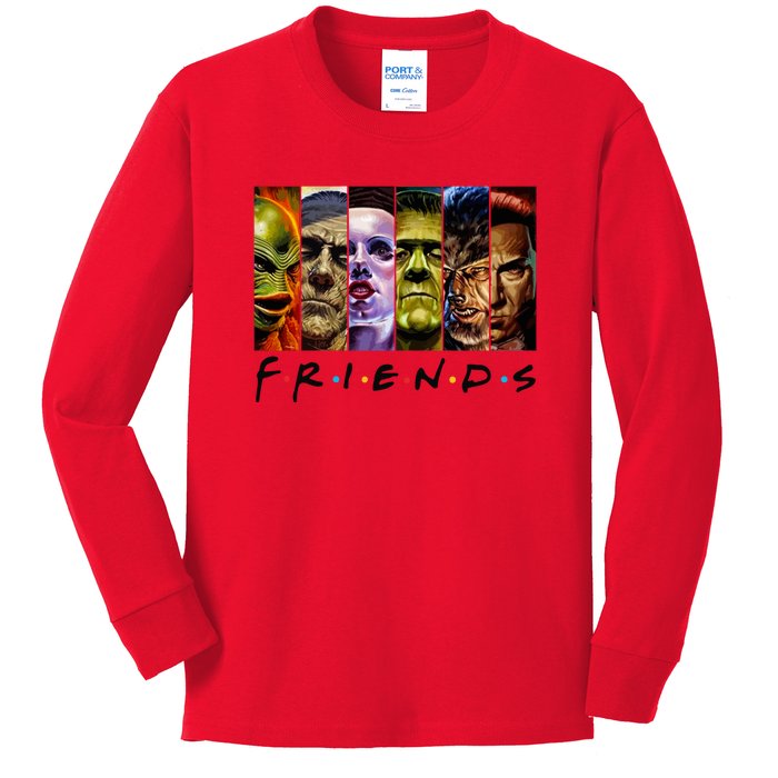 Halloween Horror Movies Characters Classic Killer Blood Horror Movie Gifts Kids Long Sleeve Shirt