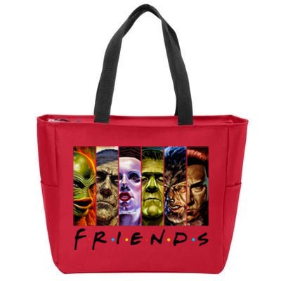 Halloween Horror Movies Characters Classic Killer Blood Horror Movie Gifts Zip Tote Bag