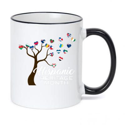 Hispanic Heritage Month Tree Roots 11oz Black Color Changing Mug