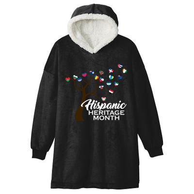 Hispanic Heritage Month Tree Roots Hooded Wearable Blanket