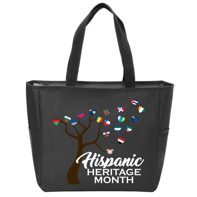 Hispanic Heritage Month Tree Roots Zip Tote Bag