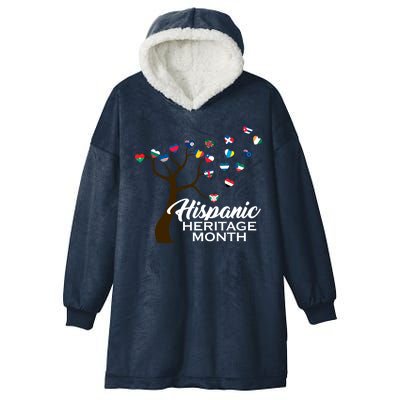 Hispanic Heritage Month Tree Roots Hooded Wearable Blanket