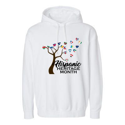 Hispanic Heritage Month Tree Roots Garment-Dyed Fleece Hoodie