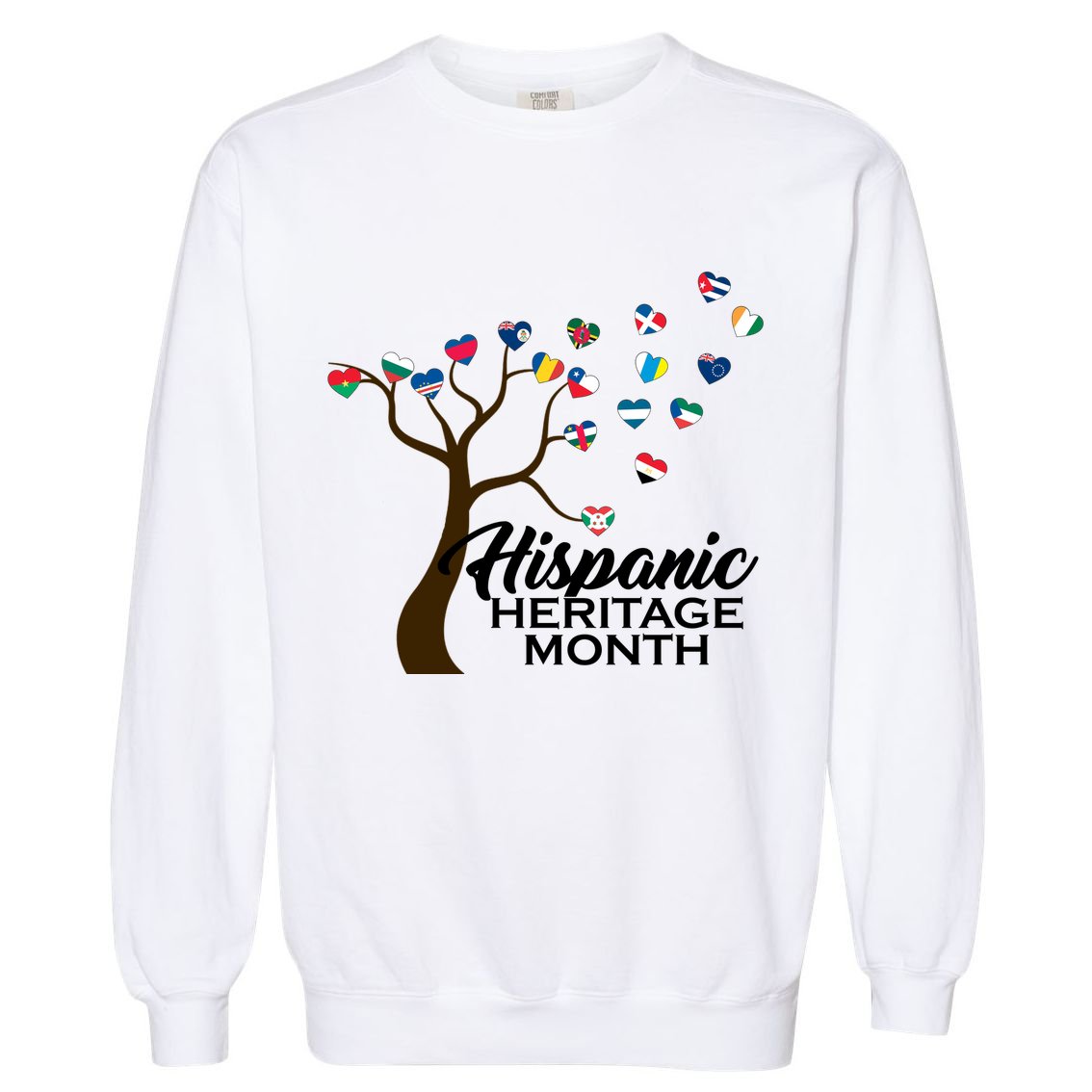 Hispanic Heritage Month Tree Roots Garment-Dyed Sweatshirt