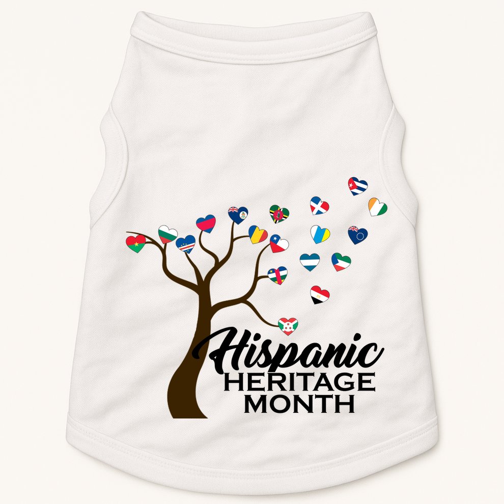 Hispanic Heritage Month Tree Roots Doggie Tank