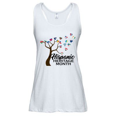 Hispanic Heritage Month Tree Roots Ladies Essential Flowy Tank