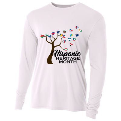 Hispanic Heritage Month Tree Roots Cooling Performance Long Sleeve Crew