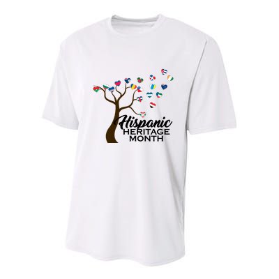 Hispanic Heritage Month Tree Roots Youth Performance Sprint T-Shirt