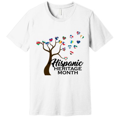 Hispanic Heritage Month Tree Roots Premium T-Shirt