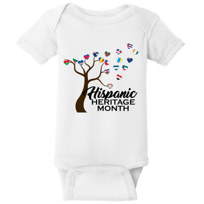 Hispanic Heritage Month Tree Roots Baby Bodysuit
