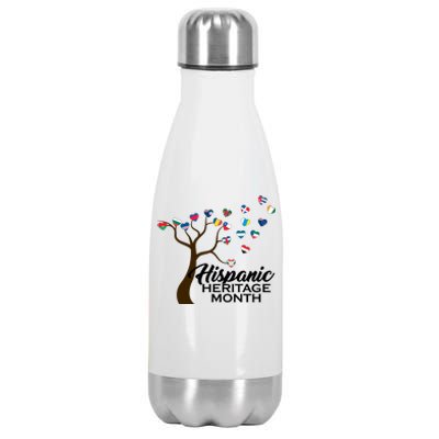 Hispanic Heritage Month Tree Roots Stainless Steel Insulated Water Bottle