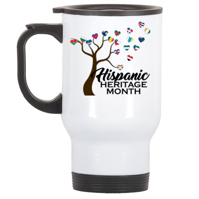 Hispanic Heritage Month Tree Roots Stainless Steel Travel Mug