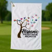 Hispanic Heritage Month Tree Roots Golf Towel