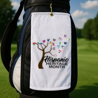 Hispanic Heritage Month Tree Roots Golf Towel
