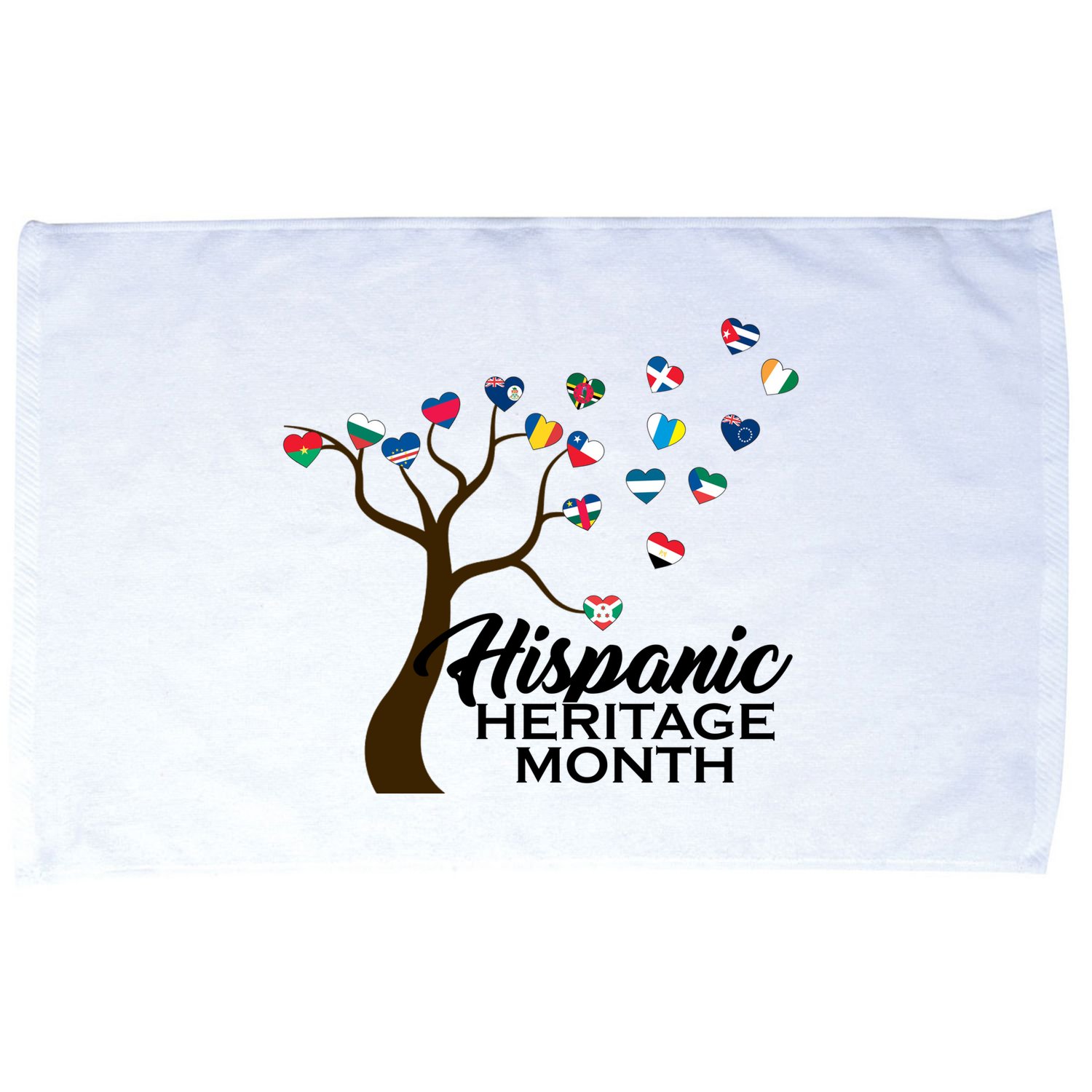 Hispanic Heritage Month Tree Roots Microfiber Hand Towel
