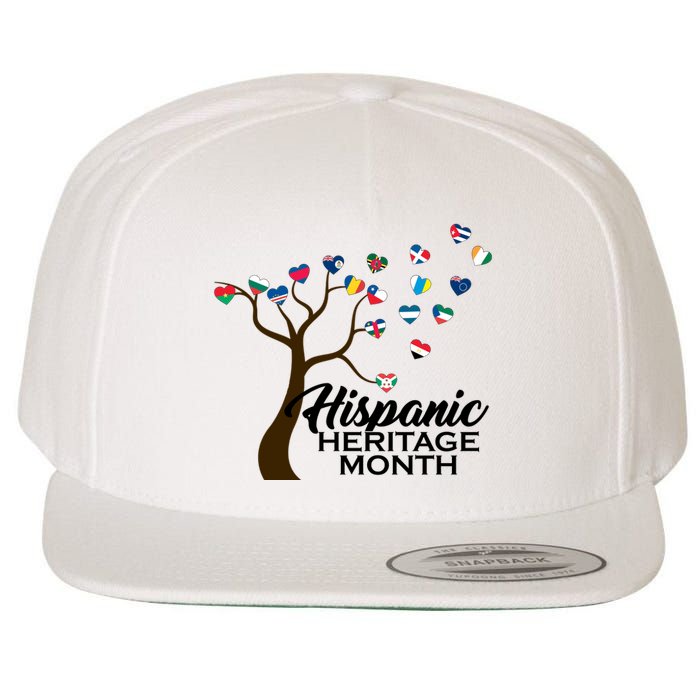 Hispanic Heritage Month Tree Roots Wool Snapback Cap