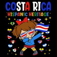 Hispanic Heritage Month Costa Rica Flag Costa Rican Gift Doggie Tank