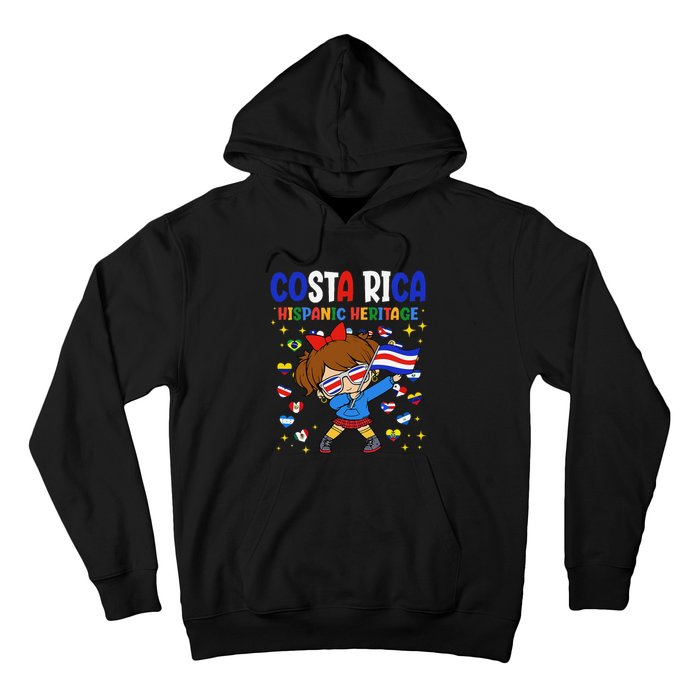 Hispanic Heritage Month Costa Rica Flag Costa Rican Gift Hoodie