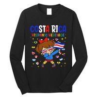 Hispanic Heritage Month Costa Rica Flag Costa Rican Gift Long Sleeve Shirt