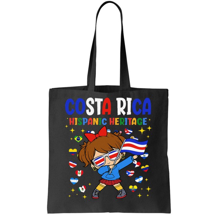 Hispanic Heritage Month Costa Rica Flag Costa Rican Gift Tote Bag