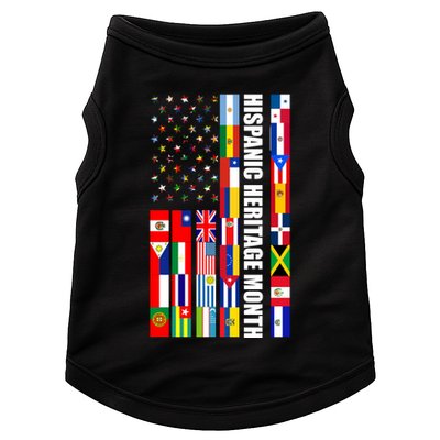 Hispanic Heritage Month Countries United Flag Doggie Tank