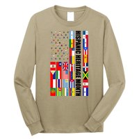 Hispanic Heritage Month Countries United Flag Long Sleeve Shirt