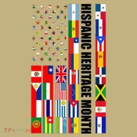 Hispanic Heritage Month Countries United Flag T-Shirt