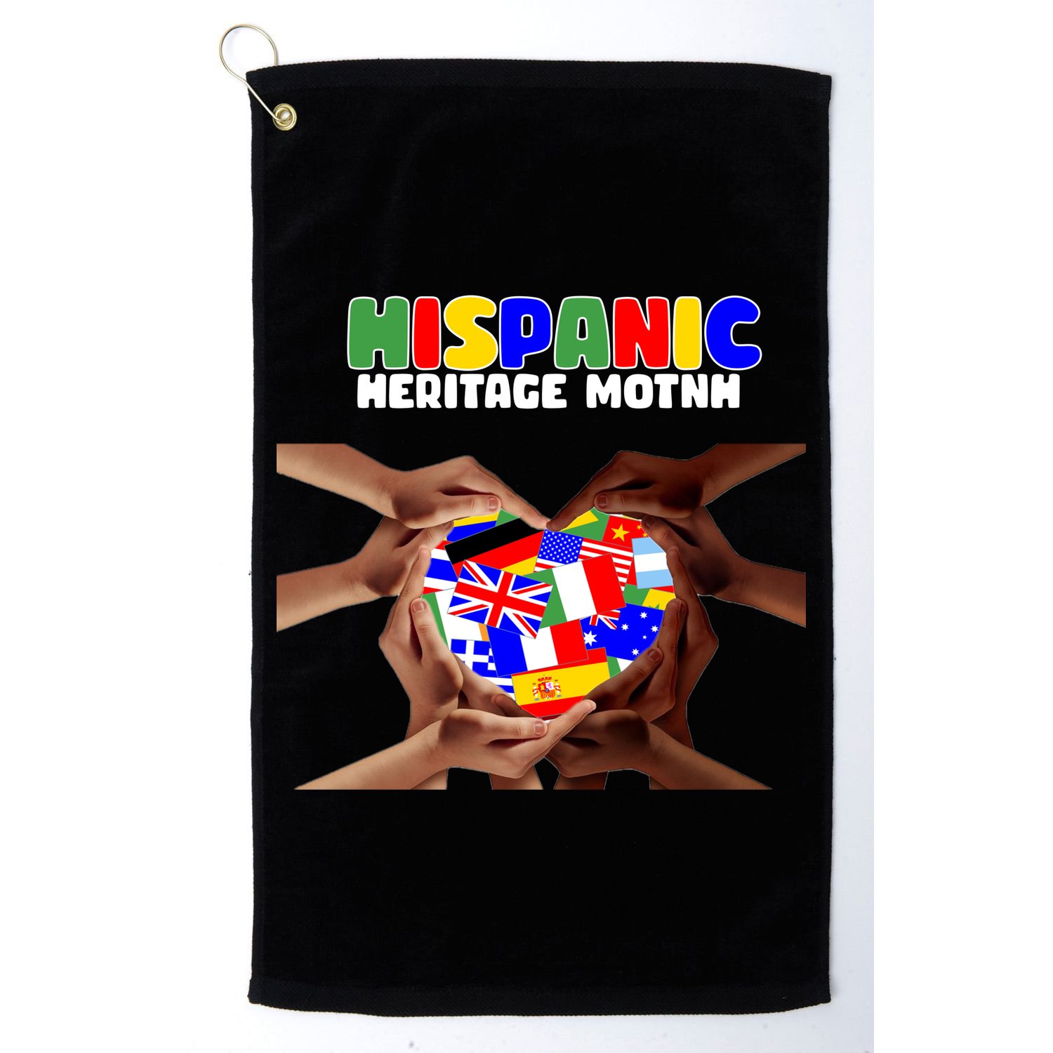 Hispanic Heritage Month Stand Together Golf Towel