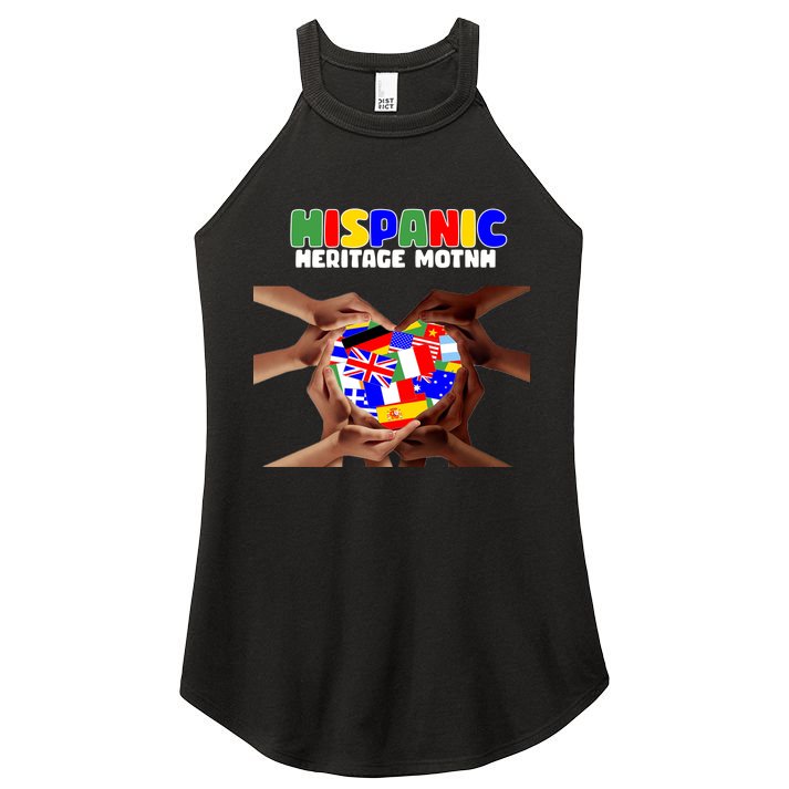 Hispanic Heritage Month Stand Together Women's Perfect Tri Rocker Tank