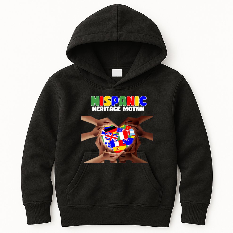 Hispanic Heritage Month Stand Together Kids Hoodie