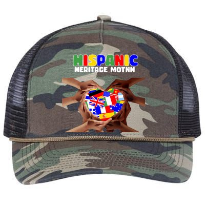 Hispanic Heritage Month Stand Together Retro Rope Trucker Hat Cap