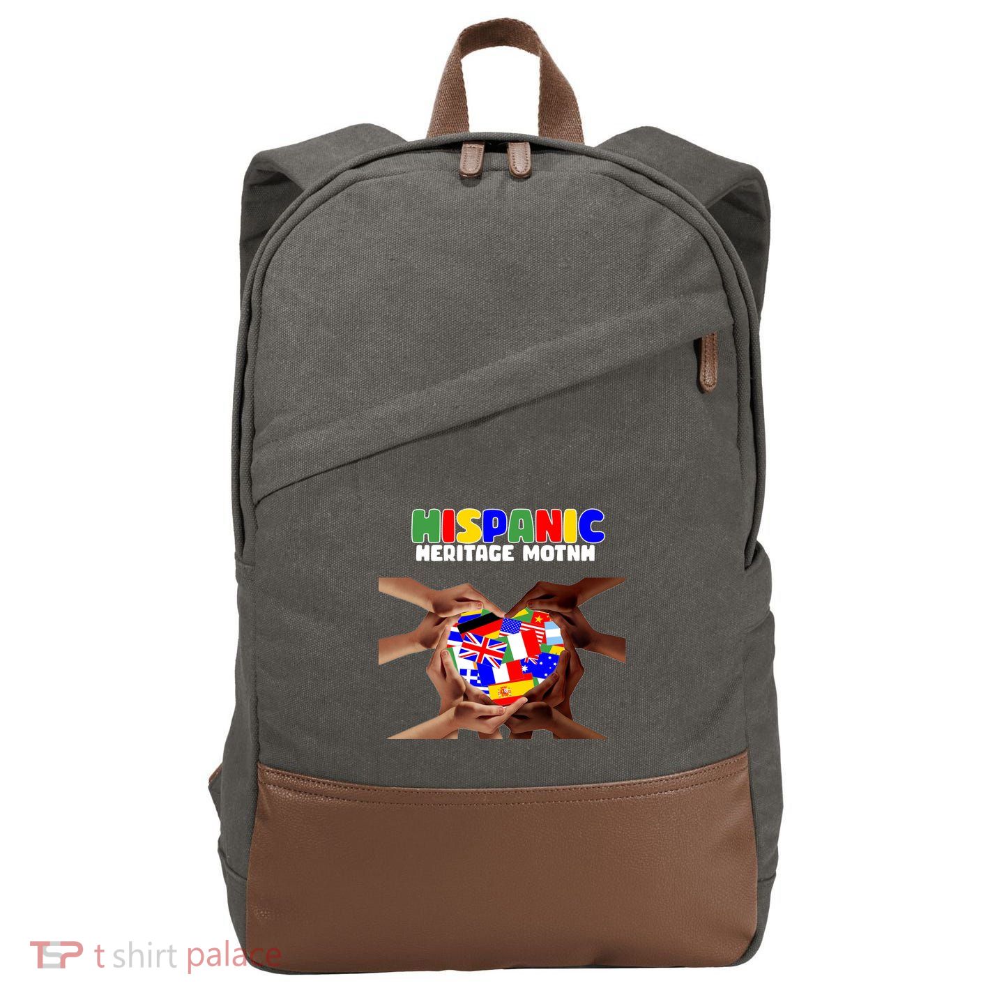 Hispanic Heritage Month Stand Together Cotton Canvas Backpack