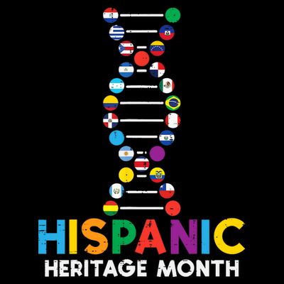 Hispanic Heritage Month DNA Flags Latino Pride T-Shirt