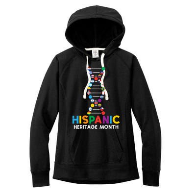 Hispanic Heritage Month DNA Flags Latino Pride Women's Fleece Hoodie