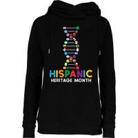 Hispanic Heritage Month DNA Flags Latino Pride Womens Funnel Neck Pullover Hood