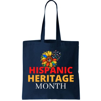 Hispanic Heritage Month Latino Countries Flag Sunflower Tote Bag