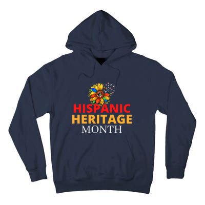 Hispanic Heritage Month Latino Countries Flag Sunflower Tall Hoodie