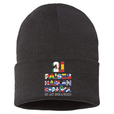 Hispanic Heritage Month Spanish Speaking Countries Sustainable Knit Beanie