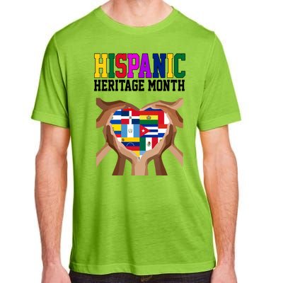 Hispanic Heritage Month Heart Hands Adult ChromaSoft Performance T-Shirt