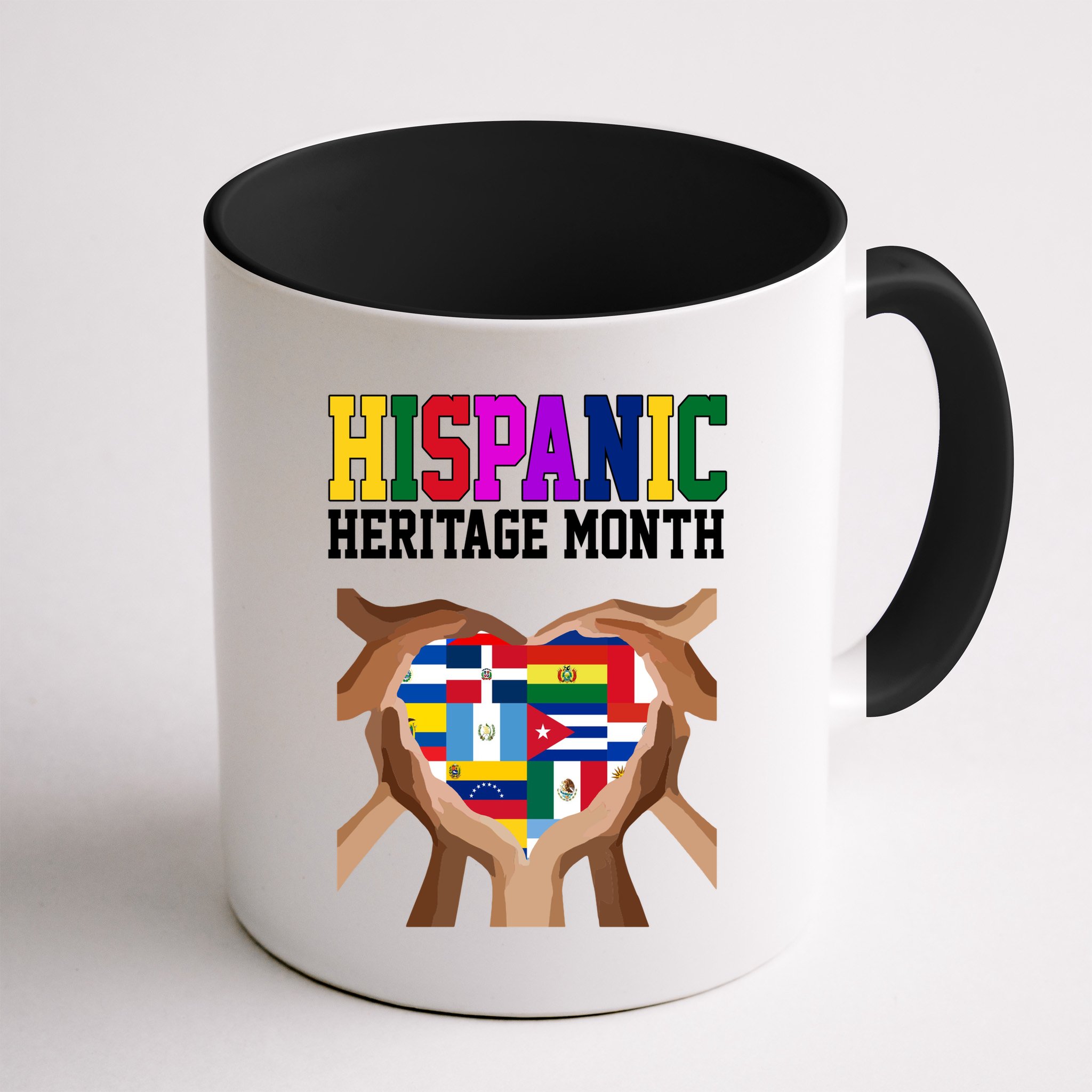 Hispanic Heritage Month Heart Hands Mug