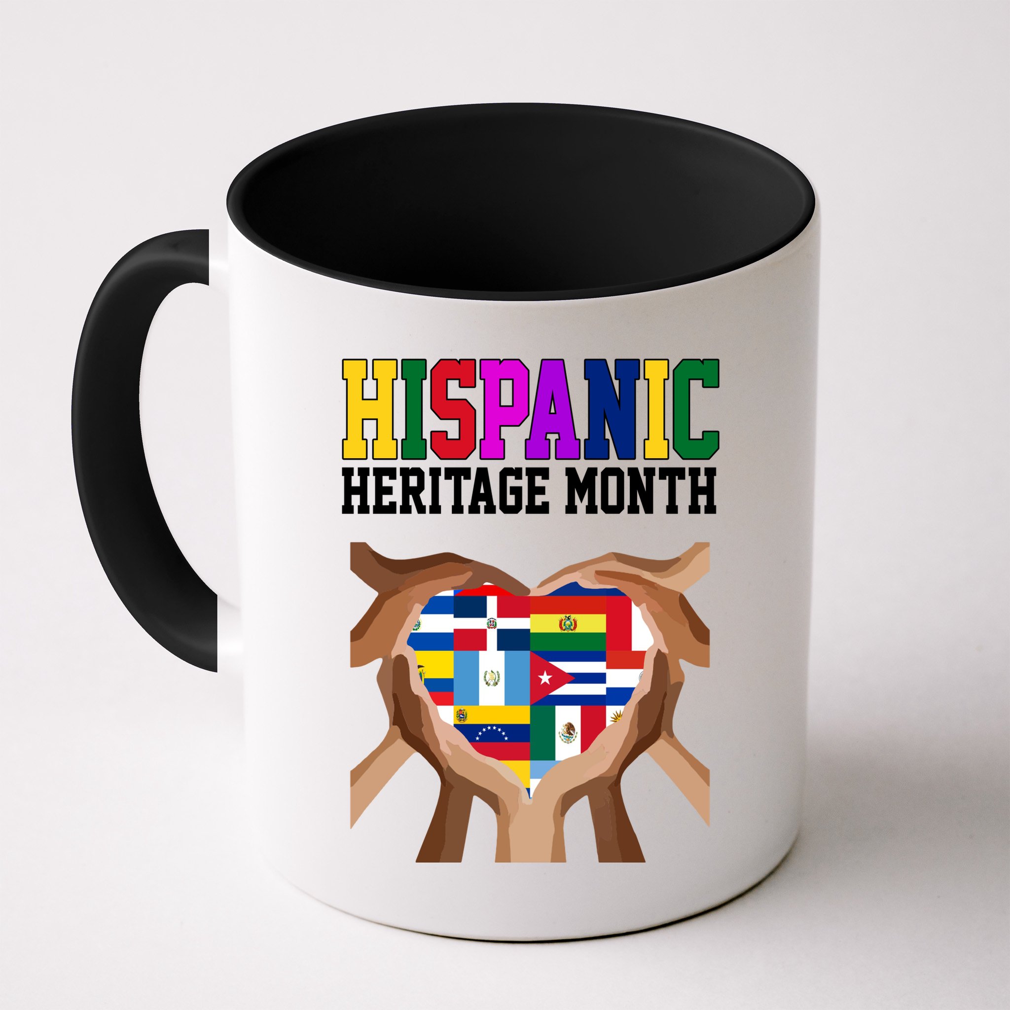 Hispanic Heritage Month Heart Hands Mug