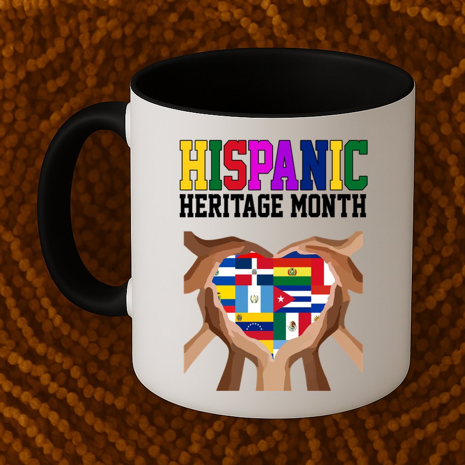 Hispanic Heritage Month Heart Hands Mug