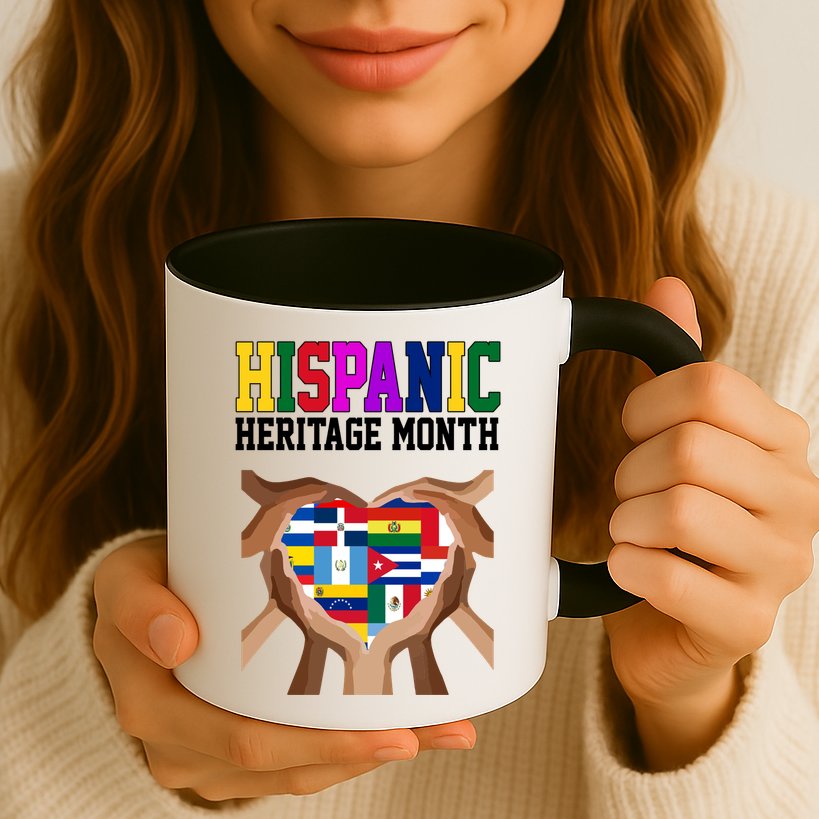 Hispanic Heritage Month Heart Hands Mug