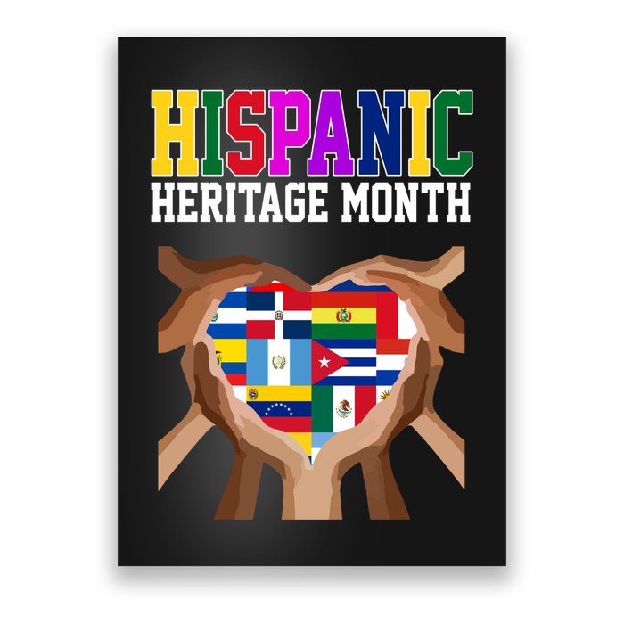 Hispanic Heritage Month Heart Hands Poster