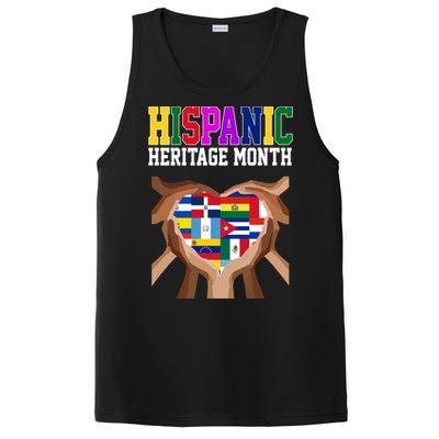 Hispanic Heritage Month Heart Hands PosiCharge Competitor Tank