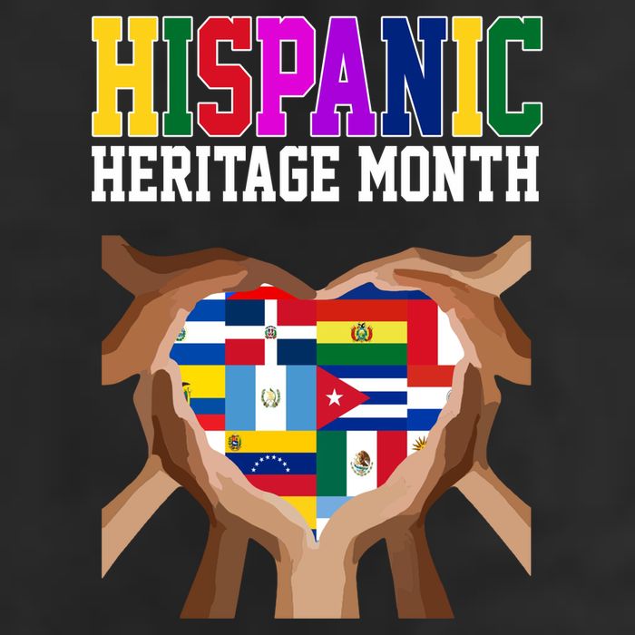 Hispanic Heritage Month Heart Hands Hat