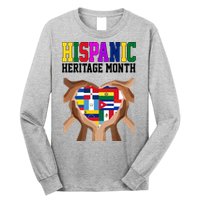 Hispanic Heritage Month Heart Hands Long Sleeve Shirt