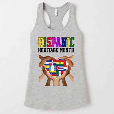 Hispanic Heritage Month Heart Hands Womens Tank Top