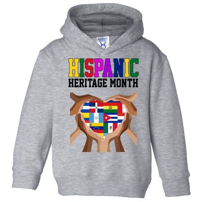 Hispanic Heritage Month Heart Hands Toddler Hoodie